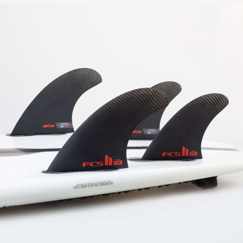 FCS II Tri-Quad Fins - Medium Black