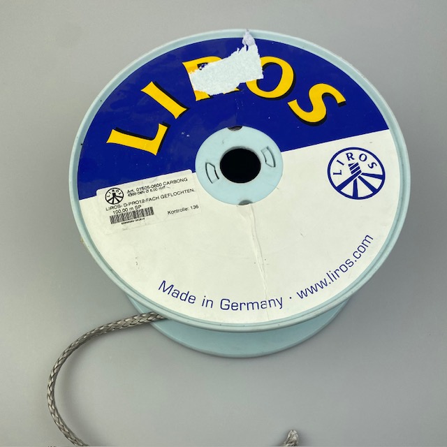 Liros Braided Dyneema Line D-pro 6mm carbongrey 4300daN